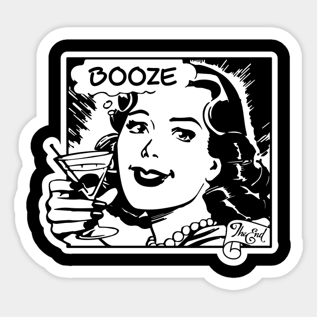 Booze Sticker by Pufahl